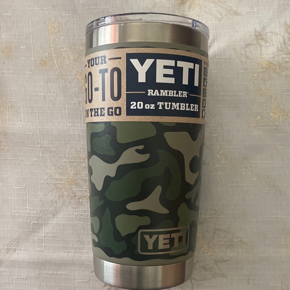 *limited edition* 20oz Yeti Rambler Magslider Lid Camo Tumbler
